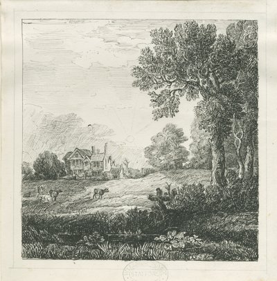 Eccleshall - Biana Hall: الرسم بالقلم الجاف والحبر ، و [عام 1830] (رسم) بواسطة مدرسة اللغة الإنجليزية