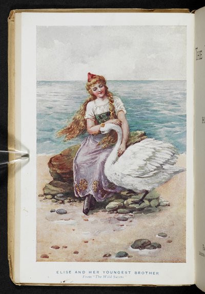 إليز وأخوها الأصغر ، من فيلم The Wild Swans (لون ليثو) بواسطة مدرسة اللغة الإنجليزية