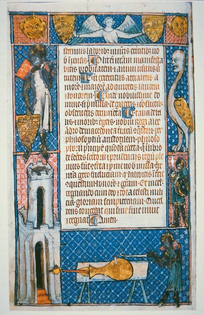 Facsimile of the earliest dated picture of a gun, folio from 