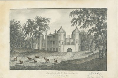 Forton - Aqualate Hall: الرسم بقلم الرصاص ، و [القرن التاسع عشر] (رسم) بواسطة مدرسة اللغة الإنجليزية