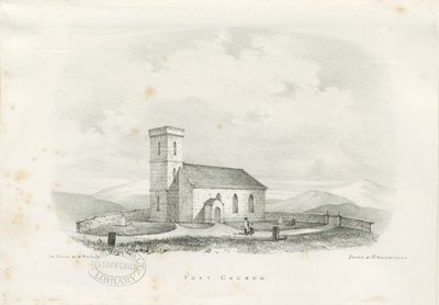 كنيسة فوكست: الطباعة الحجرية ، بدون تاريخ [عام 1840] (طباعة) بواسطة مدرسة اللغة الإنجليزية