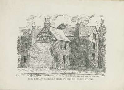 Lichfield - Friary Schools: نقش بالخطوط بواسطة مدرسة اللغة الإنجليزية