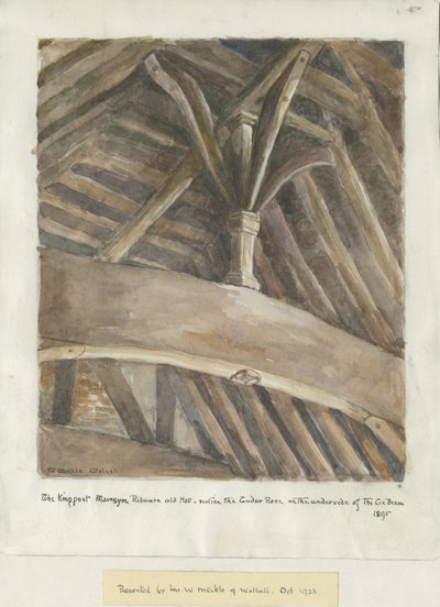 Mavesyn Ridware Hall - Gatehouse: الرسم بواسطة مدرسة اللغة الإنجليزية
