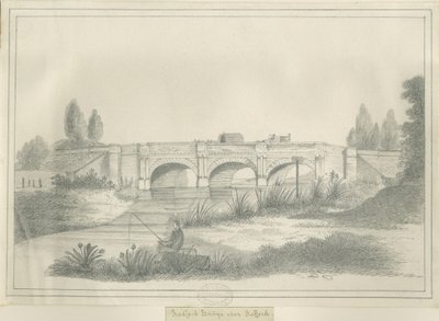 ستافورد - رادفورد بريدج: الرسم بقلم الرصاص ، و [؟ القرن التاسع عشر] (رسم) بواسطة مدرسة اللغة الإنجليزية