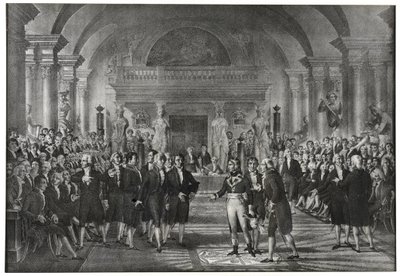 انتخب الجنرال بونابرت في 25 ديسمبر 1797 في قسم الفنون الميكانيكية بقسم العلوم ليحل محل لازار كارنو في أكاديمية العلوم في باريس. بواسطة المدرسة الفرنسية