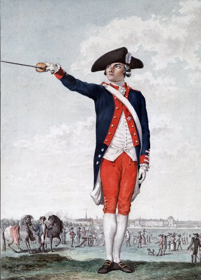 Picot de Peccaduc - Henry-Rene-Marie Picot de Peccaduc (Peccadeuc) 1770-1785 - رقيب أول في المدرسة العسكرية الملكية في باريس نقش لمورو بواسطة المدرسة الفرنسية