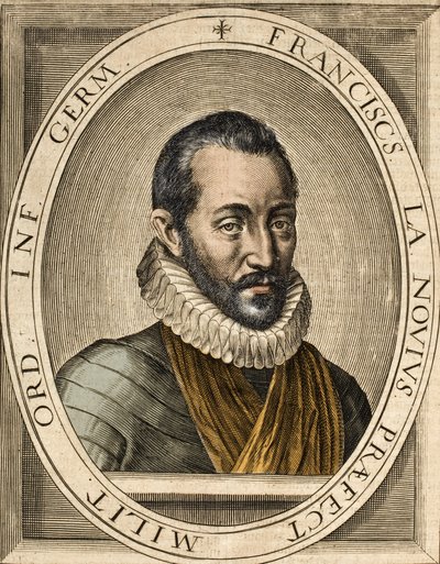 صورة فرانسوا دي لا نو (1531-1591) ، مؤلف الخطب السياسية والعسكرية الفرنسية - فرانسوا دي لا نو المسمى براس دي فير (الذراع الحديدية) بواسطة المدرسة الفرنسية