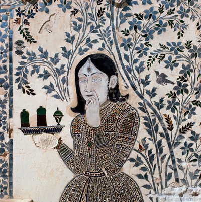 مرصعة مزينة بشكل خادم ، قصر ساواي جاي سينغ الثاني (1699-1744) بواسطة المدرسة الهندية