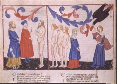 Purg.IX f.32v حلم مقتل دانتي على يد نسر ، من "الكوميديا الإلهية" لدانتي أليغييري (1265-1321) (رق) بواسطة المدرسة الايطالية