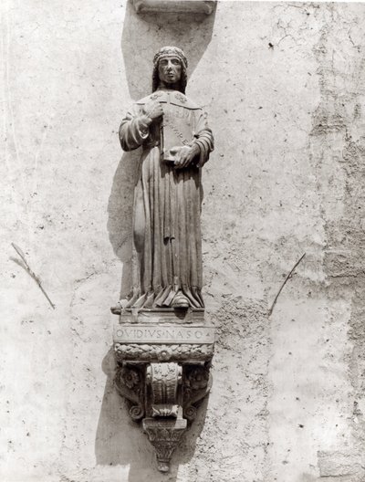 Statue of Ovid (43BC-AD17) بواسطة المدرسة الايطالية