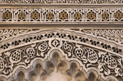 تفاصيل بوابة الجامع الكبير (جص) بواسطة المدرسة المغربية