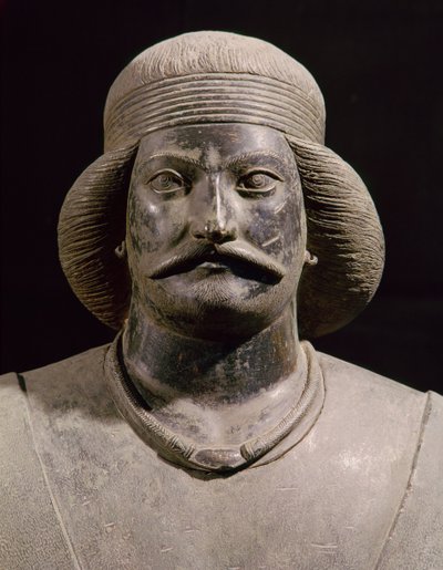 محارب بارثي ، من الشامي ، القرن الأول الميلادي (برونزي) (تفصيل) بواسطة مدرسة البارثيين