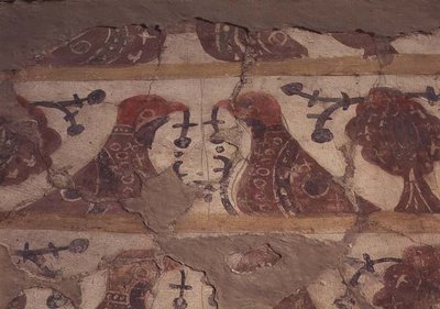 زخرفة قبر ، مدرسة سمولينسك ، حوالي 1200 (فريسكو وسيكو) بواسطة المدرسة الروسية