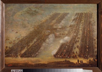 معركة بولتافا (بولتاوا) في 8 يوليو 1709. السويد (1682-1718) لوحة أ بواسطة المدرسة الروسية