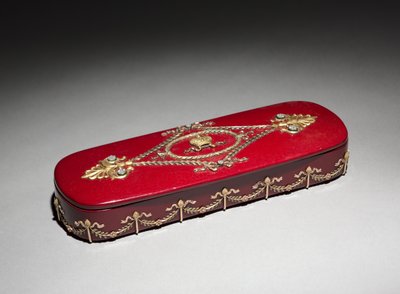 صندوق ورنيش ، شركة Peter Carl Fabergé (1846-1920) ، صندوق من Factory N. Lukutin ، c1890 (ورنيش ، معجون ، ذهب ، ماس) بواسطة المدرسة الروسية