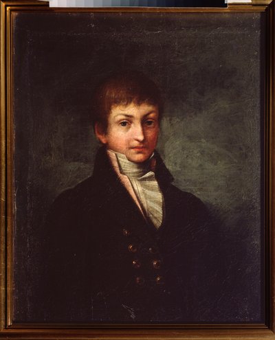 صورة للشاعر كونستانتين ن. باتيوشكوف (قسطنطين باتيوشكوف) (1787-1855). لوحة لسيد روسي ، زيت على قماش ، حوالي عام 1800. الفن الروسي بواسطة المدرسة الروسية