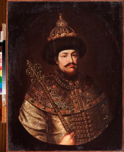 صورة للقيصر الكسيس الأول ميخائيلوفيتش من روسيا (1629-1676). لوحة لسيد روسي ، زيت على قماش ، أوائل القرن الثامن عشر. المعرض الوطني للفنون في جمهورية كومي ، سيكتيفكار (روسيا). بواسطة المدرسة الروسية