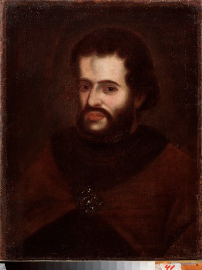 صورة للقيصر إيفان الخامس أليكسييفيتش (1666-1696). لوحة لسيد روسي ، زيت على قماش ، أوائل القرن الثامن عشر. المعرض الوطني للفنون في جمهورية كومي ، سيكيفكار (روسيا). بواسطة المدرسة الروسية