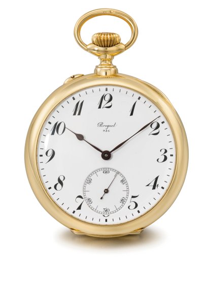 ساعة توربيون مفتوحة بدون مفتاح لمدة دقيقة واحدة ، Breguet no. 986 (زجاج ومعدن) (انظر أيضًا 1127361) بواسطة المدرسة السويسرية