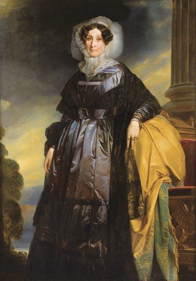 صورة لأديليد أورليانز 1777-1847 بواسطة مدرسة فرانز زافير وينترهالتر