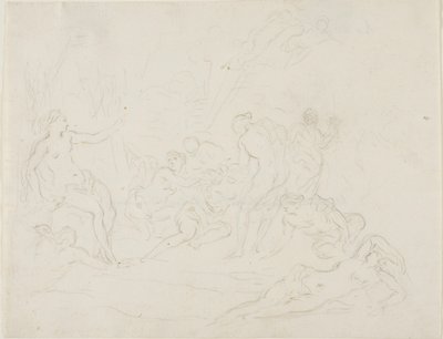 ديانا وكاليستو بواسطة مدرسة نيكولا بوسان