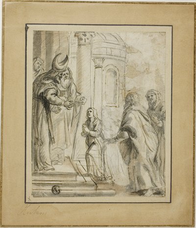 تقديم العذراء بواسطة School of Peter Paul Rubens