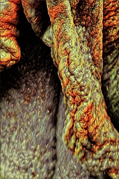 جذع شجرة ، 2021 (رقمي) بواسطة سكوت ج.ديفيس