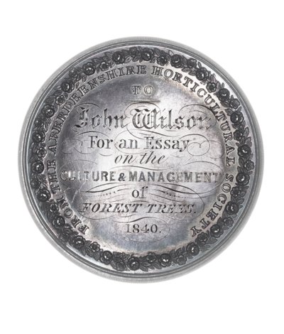 Aberdeenshire Horticultural Society Silver Prize awarded to John Wilson for an Essay on the Culture & Management of Forest Trees بواسطة المدرسة الاسكتلندية