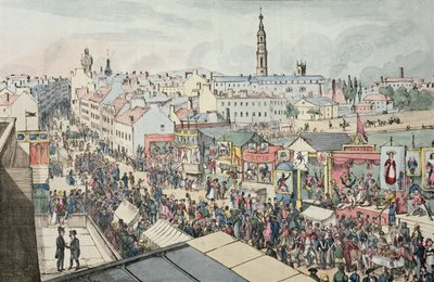 رسم لمعرض غلاسكو ، من زجاج غلاسكو للنظر ، 1825 بواسطة المدرسة الاسكتلندية