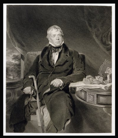 السير والتر سكوت (1771-1832) بواسطة المدرسة الاسكتلندية