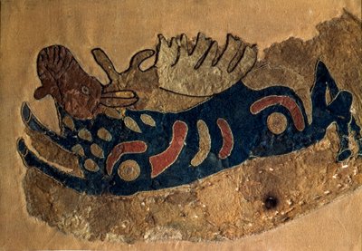 منجل الفن (Scythic Civilization أو Scythia): جزء من غطاء سرج محسوس. سانت بطرسبرغ ، متحف الارميتاج بواسطة محشوش محشوش