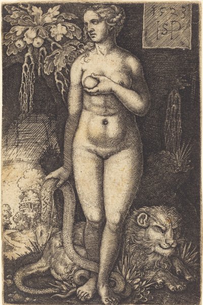 حواء واقفة بواسطة Sebald Beham