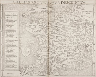Cosmographia ، تفاصيل Galliae بواسطة سيباستيان مونستر