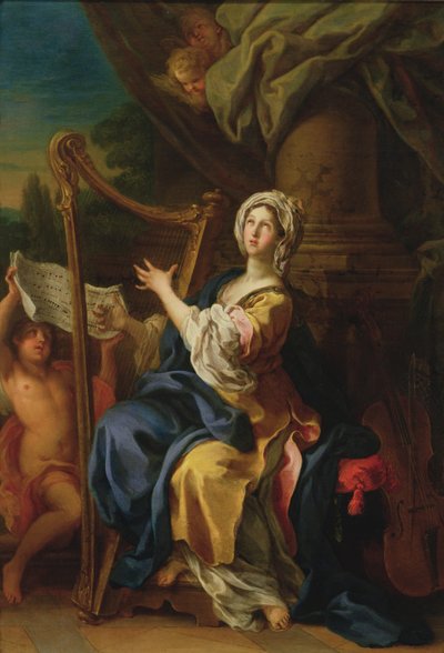 سانت سيسيليا ، 1733 (زيت على النحاس) بواسطة سيباستيانو كونكا
