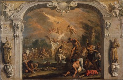 معمودية المسيح ، كاليفورنيا. 1713-14. بواسطة سيباستيانو ريتشي