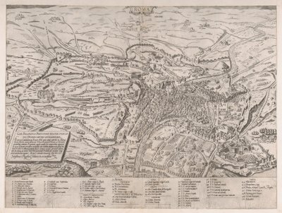 منظر لروما من الشمال ، 1561 ، 1561 بواسطة سيباستيانو دي ري