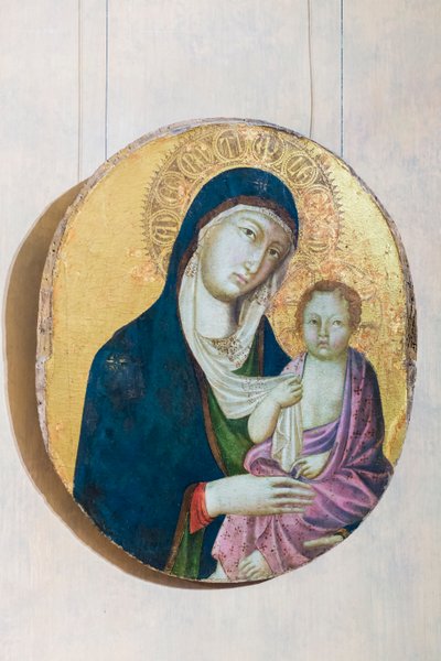 مادونا والطفل (تمبرا على اللوح) بواسطة Segna di Bonaventura
