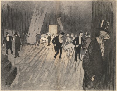 كواليس الباليه ، ج. 1900. بواسطة سيم