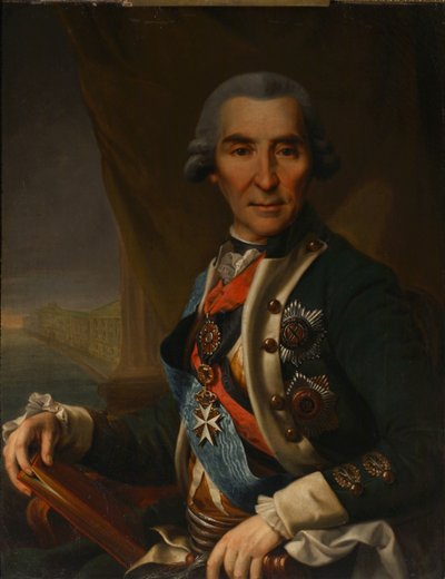 صورة لإيفان لوجينوفيتش غولينيشيف-كوتوزوف 1729-1802 ، أوائل القرن التاسع عشر بواسطة سيميون جلوكوفسكي