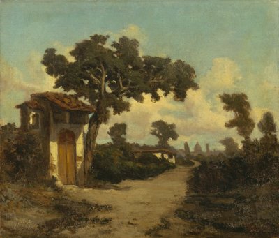 حول فلورنسا ، بواسطة سيرافينو دي تيفولي (1825-1892) ، زيت على قماش ، 31x37 سم بواسطة سيرافينو دي تيفولي