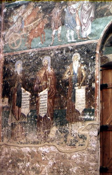 التفاصيل من رقاد السيدة العذراء بواسطة المدرسة الصربية