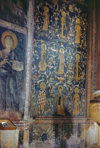 شجرة عائلة Nemanjic ، 1335-48 بواسطة المدرسة الصربية