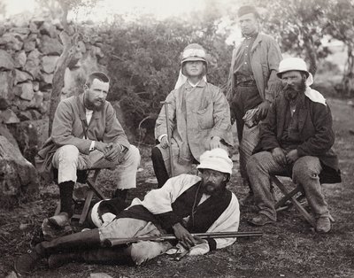 مجموعة المستكشفين ، منطقة يهودا ، فلسطين ، 1867 بواسطة الرقيب هنري فيليبس