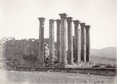 معبد أرتميس من الجنوب الشرقي ، جرش ، 1867 بواسطة الرقيب هنري فيليبس