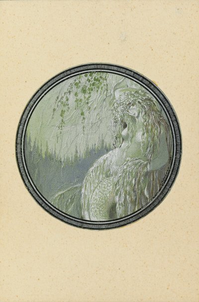 روسالكا. رسم توضيحي لقصيدة رسلان وليودميلا بقلم أ. بوشكين ، 1921-1926. بواسطة سيرجي فاسيليفيتش شيخونين