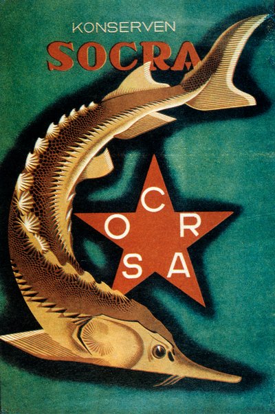 دعاية لمعرض تجاري روسي 1930. بواسطة سيرجي إغومنوف