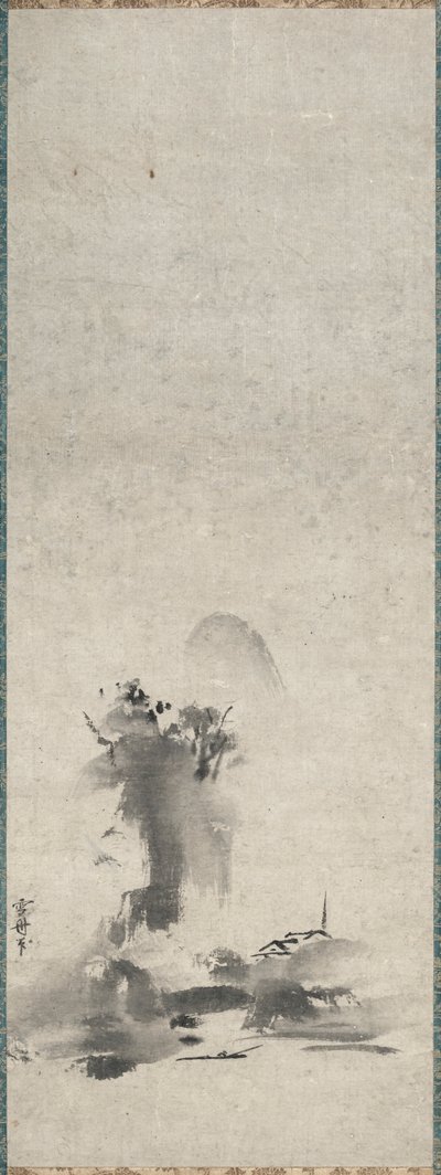 Haboku ، منظر حبر رش بواسطة Sesshû Tôyô