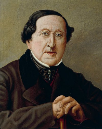 Italy, Portrait of Italian composer, Gioacchino Rossini بواسطة سيفيريني سيفيريني