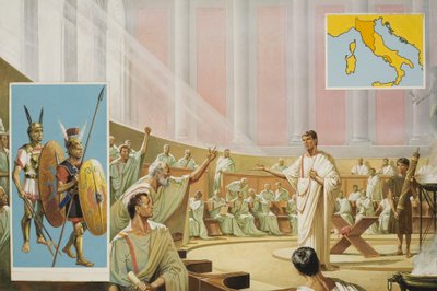 تهديد قبائل السابين بواسطة سيفيرينو بارالدي