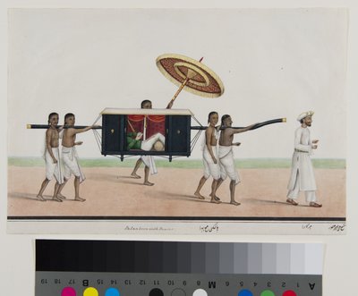 توماس هولرويد يقرأ بالانكوين ، حوالي عام 1835 (ألوان مائية غير شفافة على ورق) بواسطة الشيخ محمد أمير من كرايا